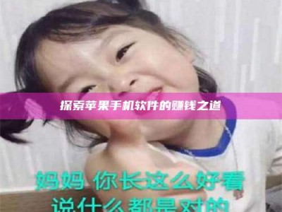 阿勒泰探索苹果手机软件的赚钱之道